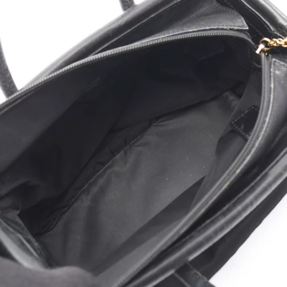 Celine Black Circle Leather Handbag - Picture 3 of 9